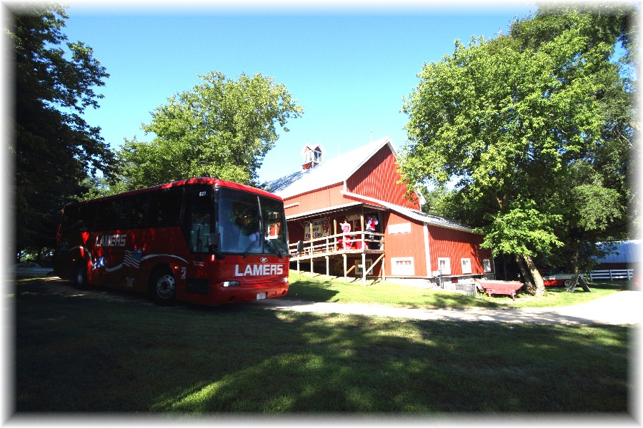 Barn with Bus